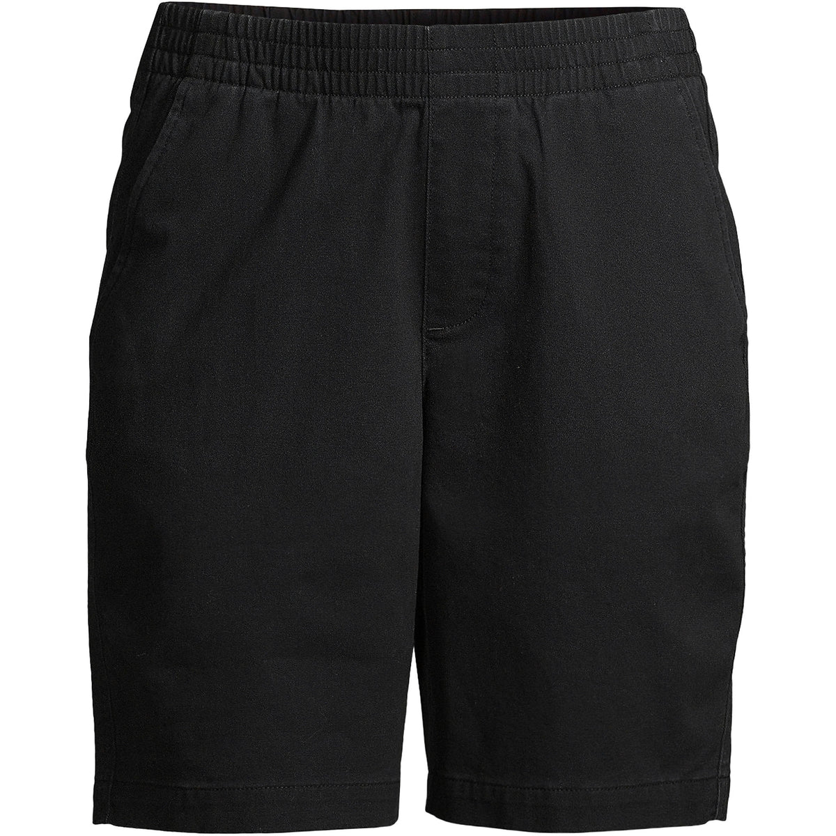 Women's Mid Rise Elastic Waist Pull On 10" Chino Bermuda Shorts