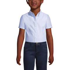 Girls Short Sleeve Oxford Dress Shirt