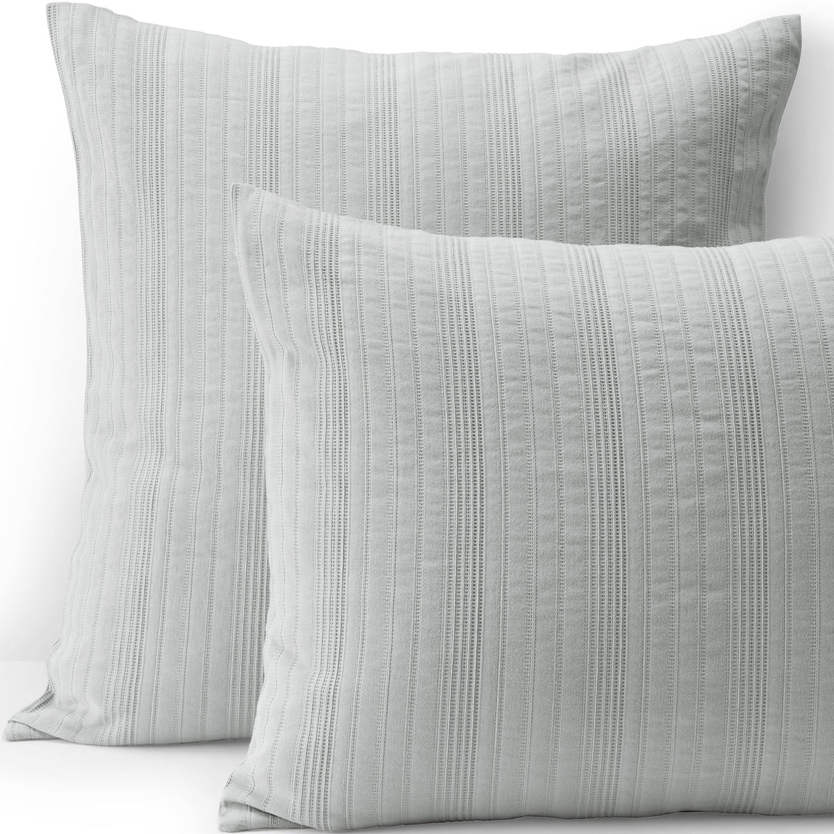 Cotton Textured Stripe Bed Pillow Sham