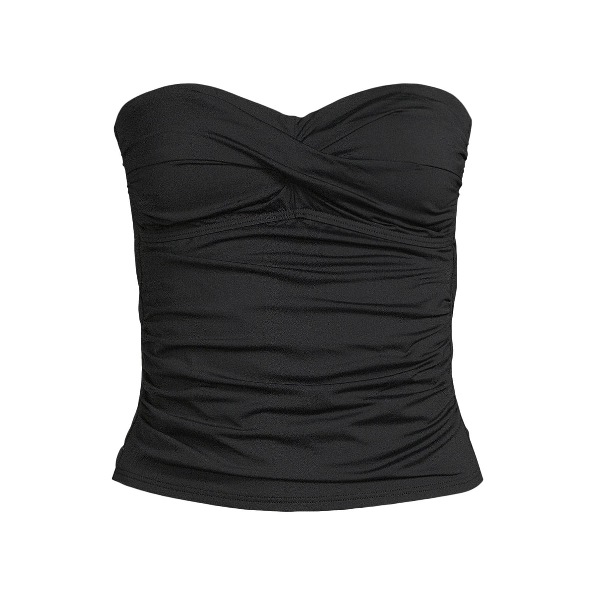 Women's Plus Size Bandeau Tankini Swimsuit Top