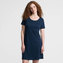 Women's Petite Cotton Short Sleeve Knee Length Nightgown