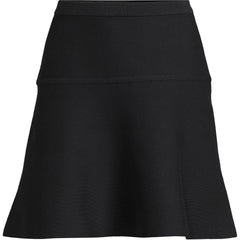 Women's Fine Gauge Cotton Sweater Above the Knee Circle Skirt