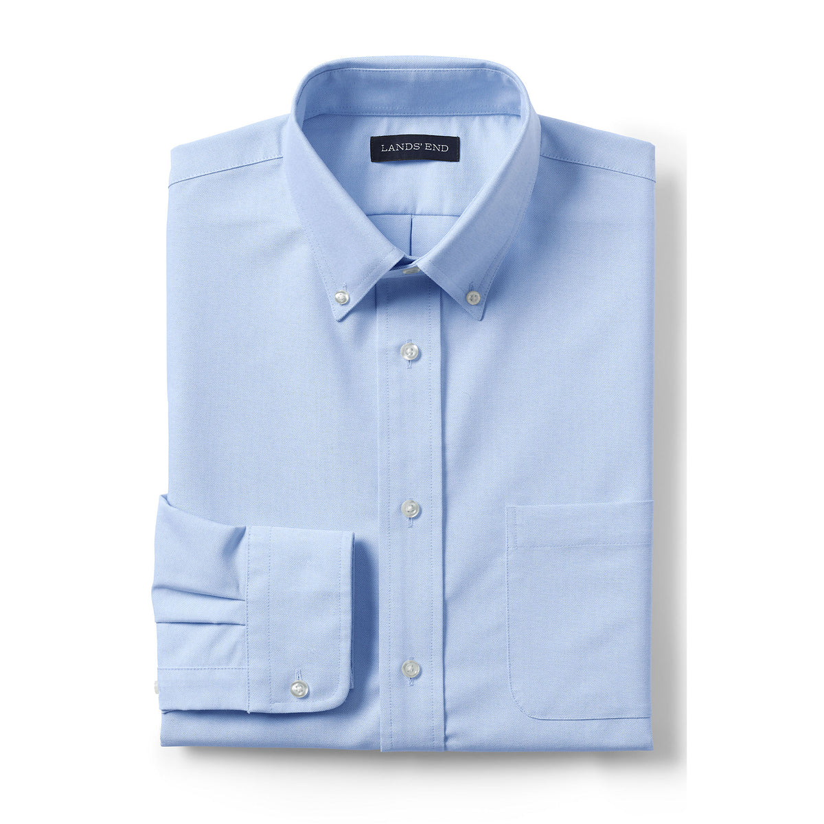 Men's Tall Long Sleeve Solid Oxford Dress Shirt