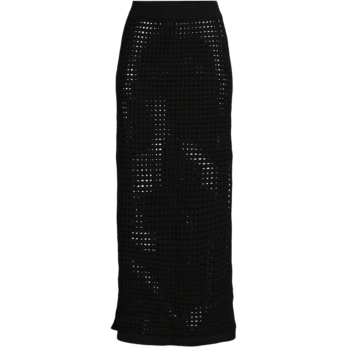 Women's Cotton Open Knit Maxi Swim Cover-up Skirt