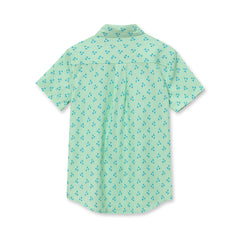 Boys Short Sleeve Button Down Performance Shirt