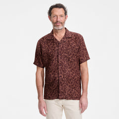 Men's Short Sleeve Linen Hawaiian Camp Collar Shirt