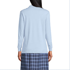 School Uniform Women's Tall Long Sleeve Interlock Polo Shirt