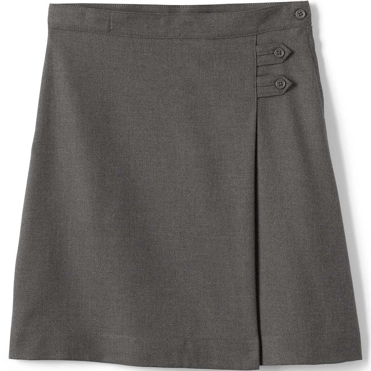 Girls Plus Solid A-line Skirt Below the Knee