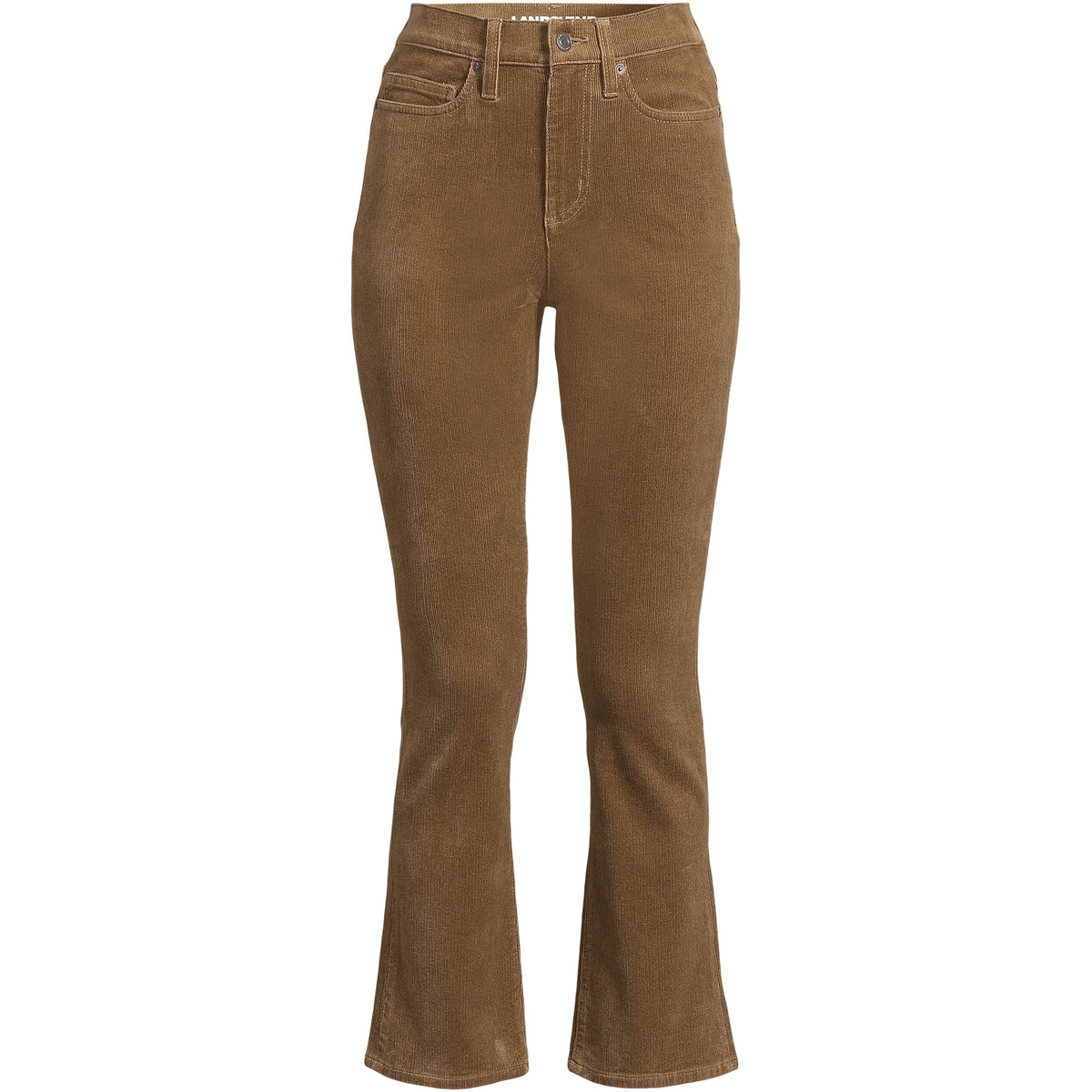 Women's Petite High Rise Corduroy Kick Crop Pants