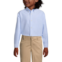 Boys Long Sleeve Solid Oxford Dress Shirt