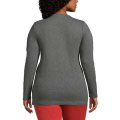 School Uniform Women's Plus Size Cotton Polyester Long Sleeve Tunic with Pockets