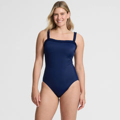 Women's Tugless Pleated Ruffle One Piece