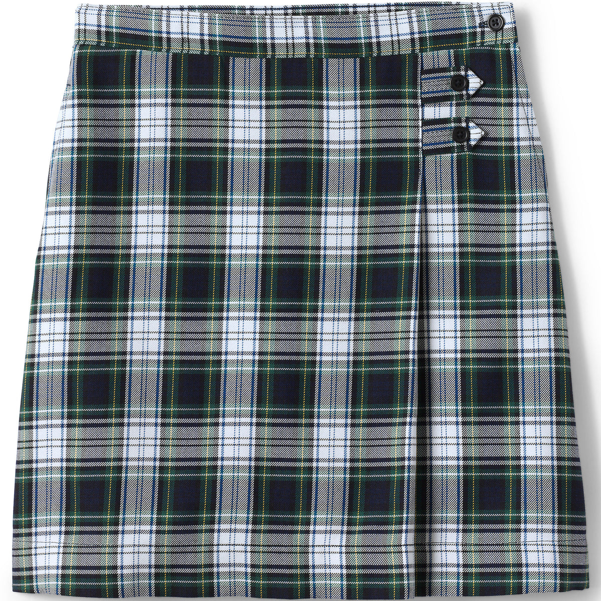 School Uniform Girls Plus Plaid A-line Skirt Below the Knee