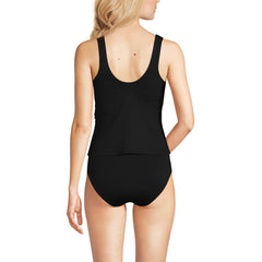Women's Long Torso Side Tie Tankini Top