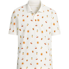 Men's Short Sleeve Pique Printed Polo
