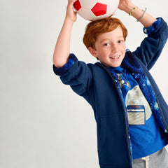 Kids Reversible Sherpa Fleece Hoodie