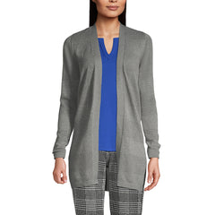 School Uniform Women's Cotton Modal Texture Stripe Open Cardigan Sweater