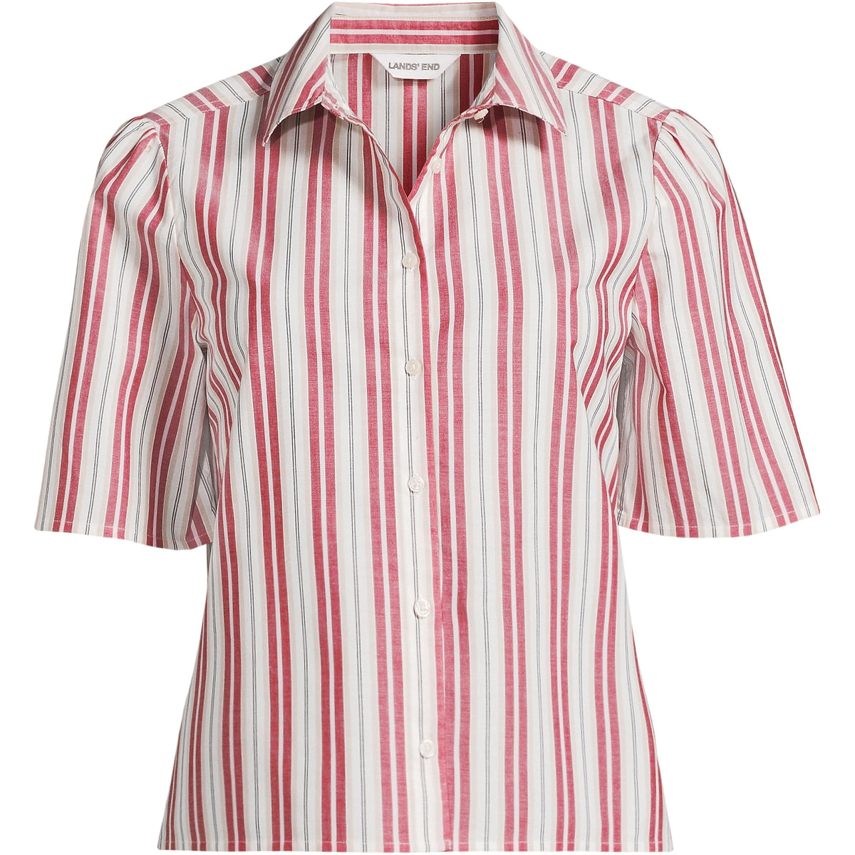 Women's Plus Size Poplin Button Front Shirt
