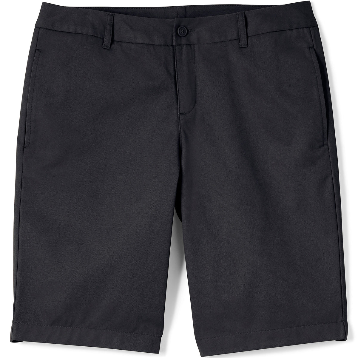 School Uniform Women's Plus Size Plain Front Blend Chino Shorts