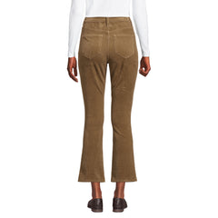 Women's Petite High Rise Corduroy Kick Crop Pants