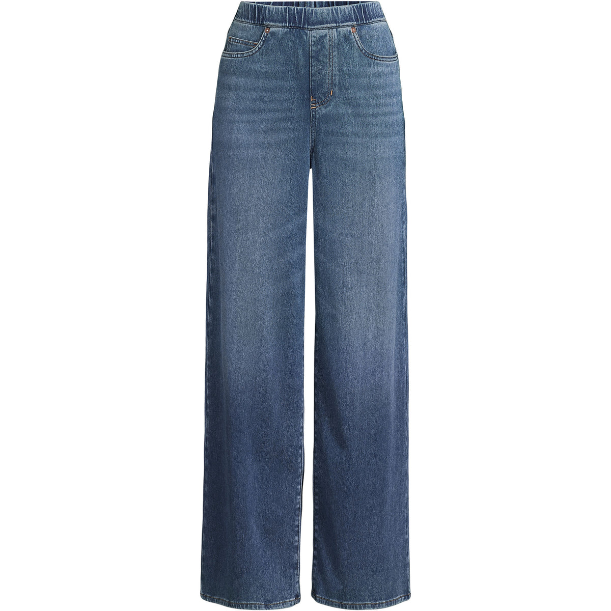 Women's Plus Size Starfish Denim High Rise Wide Leg Jeans