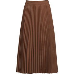 Women's Poly Crepe Pleated Midi Skirt