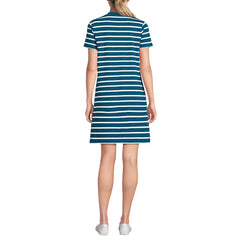 Women's Cotton Jersey Crew Neck T Shirt Dress