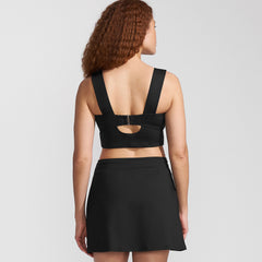Women's Long Torso Square Neck Bikini Top
