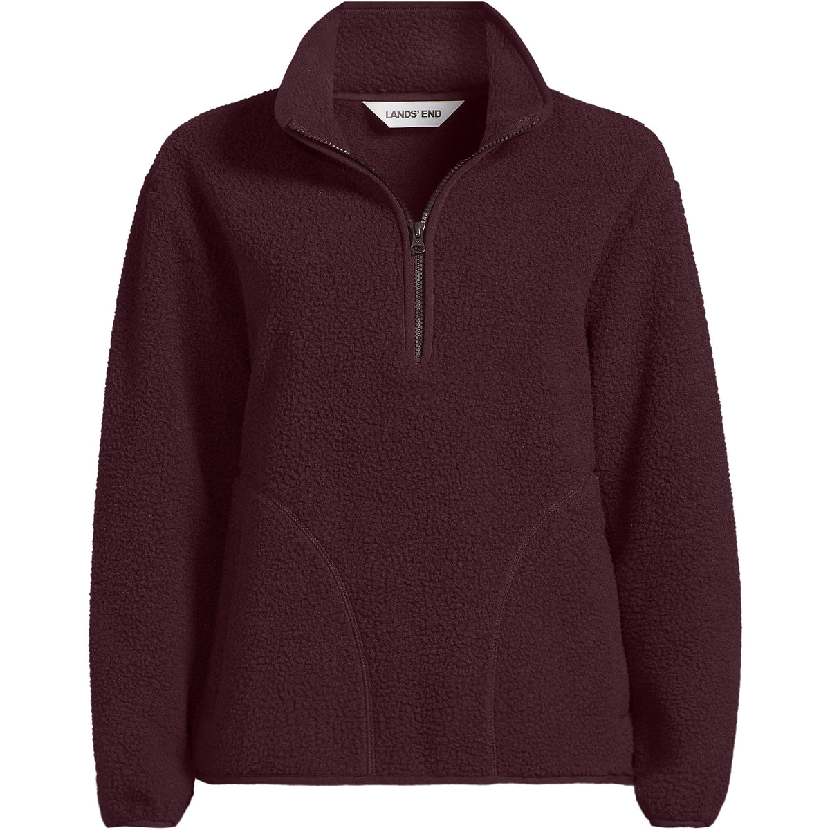 Women's Plus Size Half Zip Cozy Sherpa Fleece Pullover