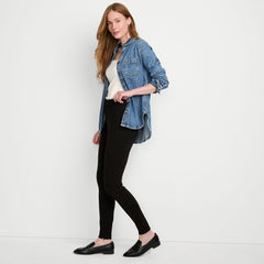 Women's High Rise Ponte Polished Leggings