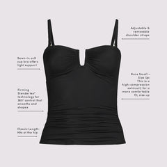Women's D-Cup SlenderSuit U-Wire Bandeau Tankini Top