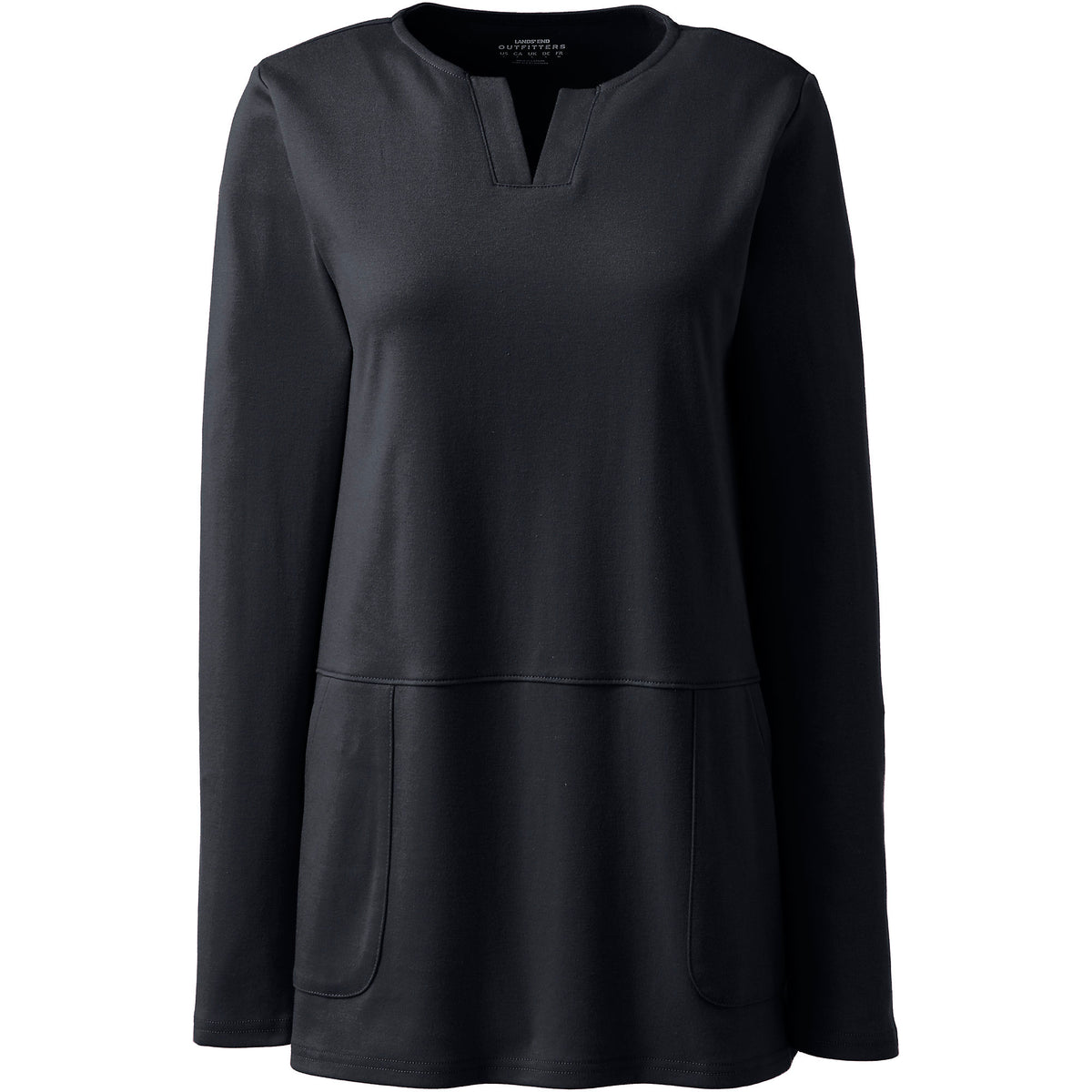 Women's Cotton Polyester Long Sleeve Tunic with Pockets