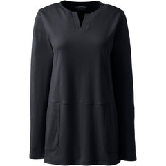Women's Cotton Polyester Long Sleeve Tunic with Pockets
