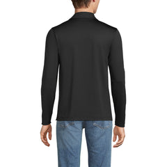 School Uniform Men's Big Rapid Dry Long Sleeve Modern Fit Polo
