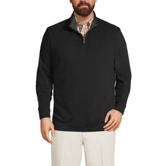 Big and Tall Bedford Rib Quarter Zip Pullover Sweater
