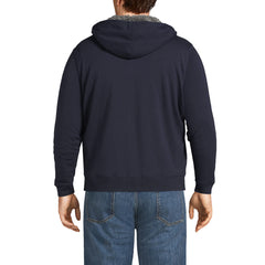 Men's Big and Tall Serious Sweats Full Zip Sherpa Fleece Hoodie