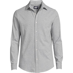 Men's Big Long Sleeve Knit Oxford Shirt