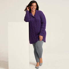 Women's Plus Size Starfish Mid Rise Knit Leggings