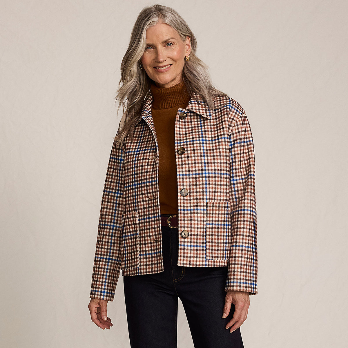 Women's Heritage Brushed Print Shirt Jacket