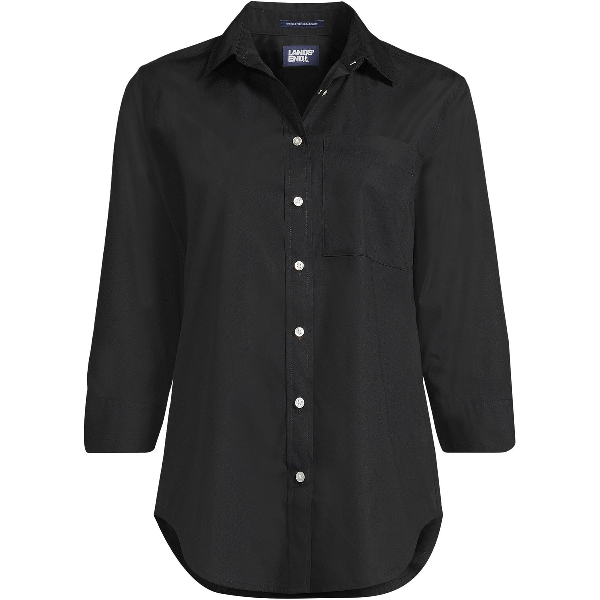 School Uniform Women's Three Quarter Sleeve Broadcloth Easy Shirt