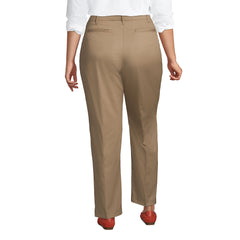 Women's Plus Size Straight Leg Chino Pants