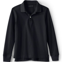 Kids Long Sleeve Mesh Polo Shirt
