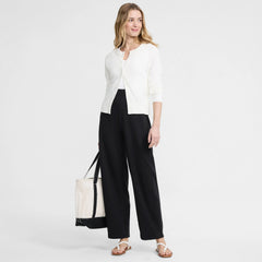 Women's Petite Sport Knit High Rise Barrel Ankle Pants