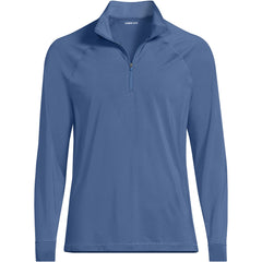 Men's SunShade UPF 50 Cooling Quarter Zip Mock Neck Rash Guard Shirt