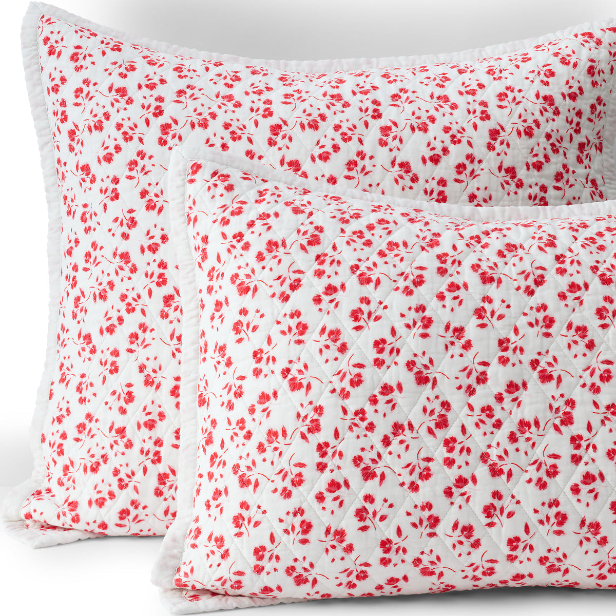 Printed Diamond Double Voile Quilt Sham