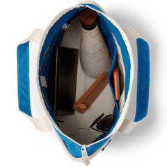 Medium 5 Pocket Zip Top Canvas Tote Bag