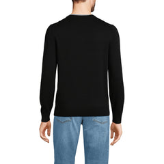 Men's Tall Fine Gauge Cotton V Neck Sweater