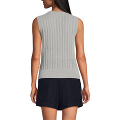 Women's Cotton Pointelle Shell Sweater