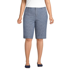 Women's Plus Size Classic 12" Chambray Shorts
