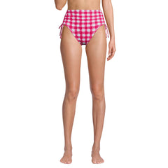 Women's Pique High Waisted Adjustable Bikini Bottoms